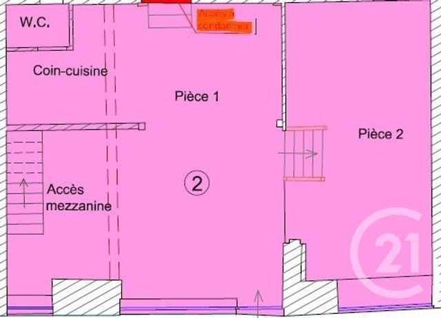 Appartement F2 à vendre - 2 pièces - 45.61 m2 - MAINTENON - 28 - CENTRE - Century 21 Universal Demeure