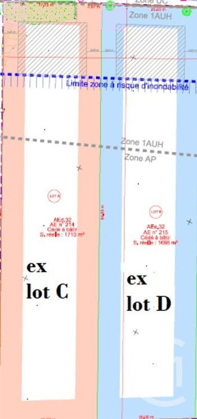 terrain à vendre - 1662.0 m2 - COULOMBS - 28 - CENTRE - Century 21 Universal Demeure
