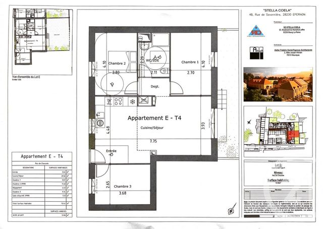 Appartement F4 à vendre - 4 pièces - 72.4 m2 - EPERNON - 28 - CENTRE - Century 21 Universal Demeure