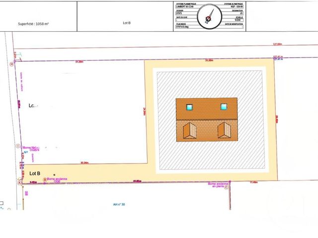 terrain à vendre - 1058.0 m2 - NOGENT LE ROI - 28 - CENTRE - Century 21 Universal Demeure