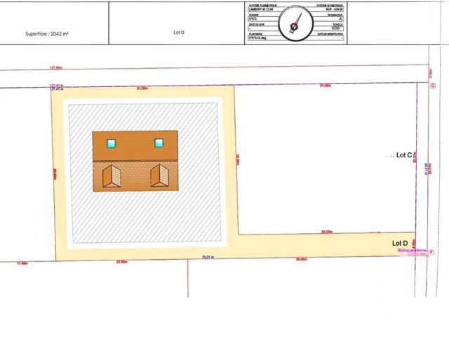 terrain à vendre - 1042.0 m2 - NOGENT LE ROI - 28 - CENTRE - Century 21 Universal Demeure
