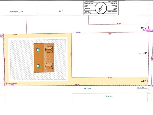 terrain à vendre - 1027.0 m2 - NOGENT LE ROI - 28 - CENTRE - Century 21 Universal Demeure
