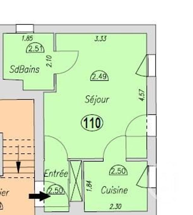 Appartement F1 à vendre - 1 pièce - 26.6 m2 - EPERNON - 28 - CENTRE - Century 21 Universal Demeure